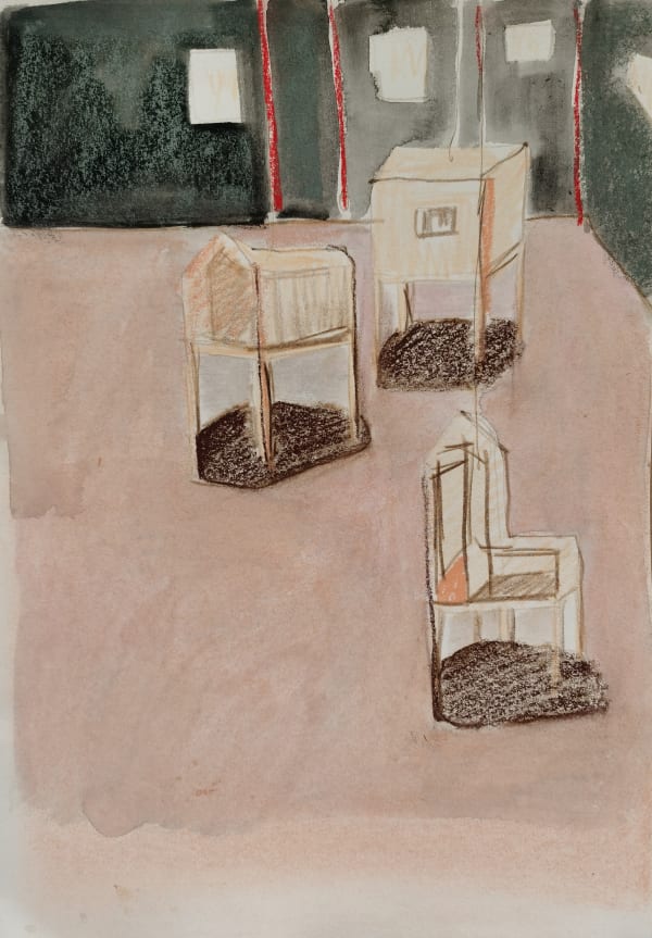 CHEN Yujun, “临时建筑”手稿 | Drawing for the Installation "Temporary Building", 2020