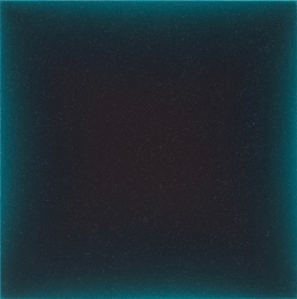 Gwen Hardie, 02.24.24, blackish violet on pthalo green, 2024