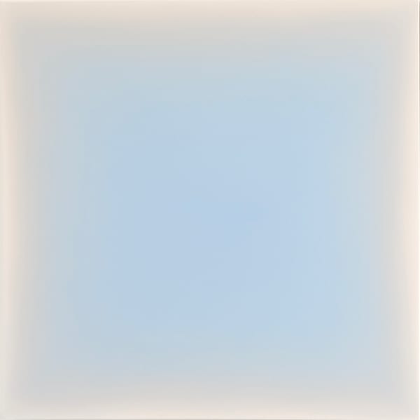 Gwen Hardie, 10.28.24, radiant blue on pale burnt umber, 2024