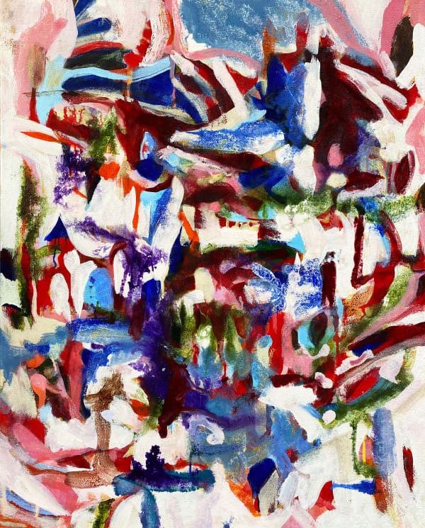 Summer Nights, 2021 30 x 24 x 1 1/2 in 76.2 x 61 x 3.8 cm acrylic on canvas