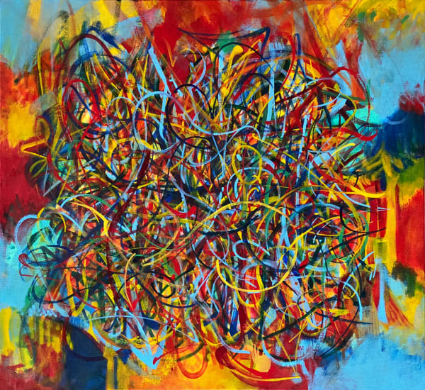 Rainbow, 2020 19 3/4 x 21 1/4 x 1 5/8 in 50 x 54 x 4 cm oil on canvas