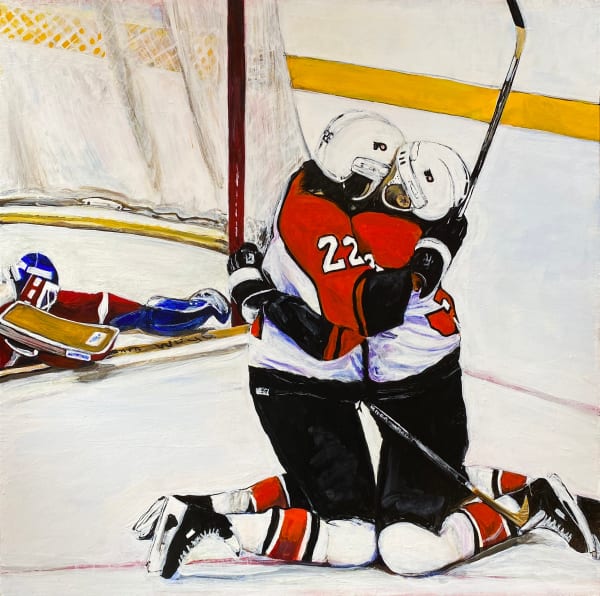 Brotherhood, 2021 24 x 24 x 1 1/2 in 61 x 61 x 3.8 cm acrylic on canvas