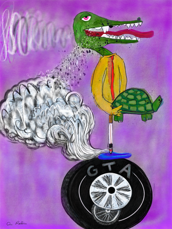 All Day All Night, 2021 Digital - Signed and Dated