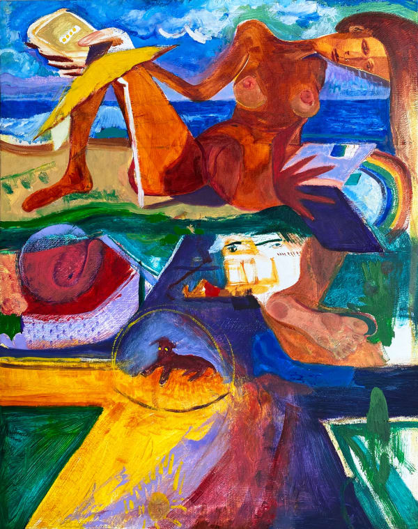 Right This Way, 2020 19 3/4 x 15 3/4 x 1 5/8 in 50 x 40 x 4 cm oil on canvas