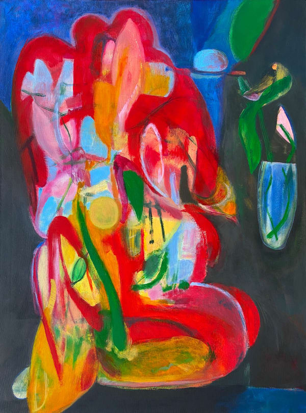 Telephone Operator, 2020 17 3/4 x 23 5/8 x 1 5/8 in 45 x 60 x 4 cm oil on canvas