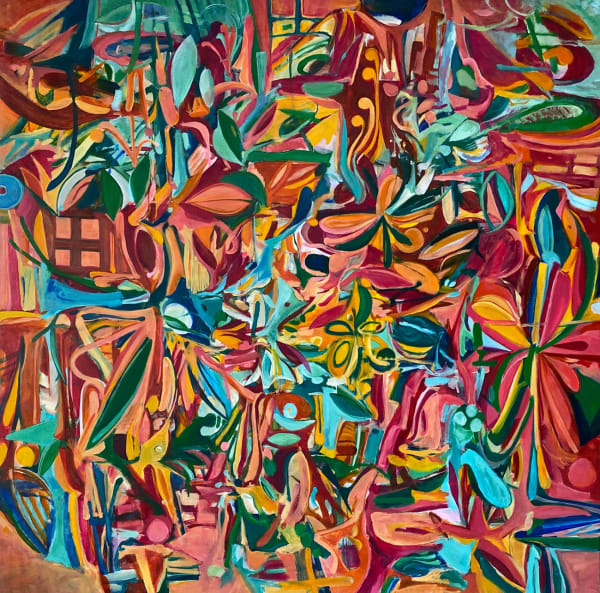 Infinite Intimate, 2022 39 3/8 x 39 3/8 x 1 5/8 in 100 x 100 x 4 cm oil on canvas