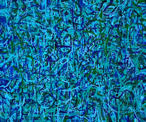 Wading In The Velvet Sea, 2020 8 1/4 x 9 7/8 x 1 5/8 in 21 x 25 x 4 cm oil on canvas