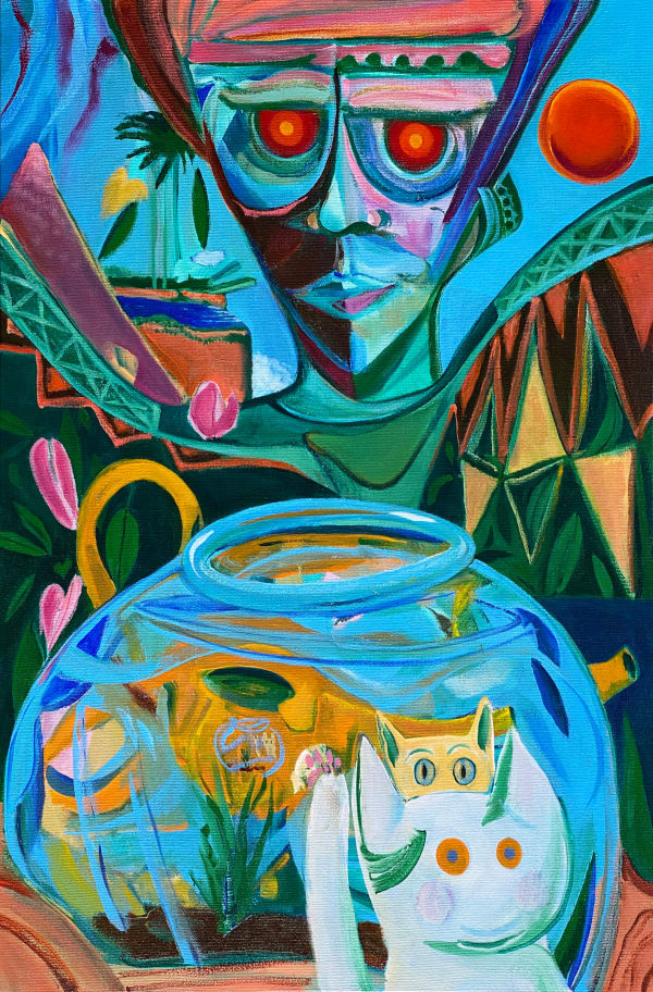 Treasure, 2022 23 5/8 x 15 3/4 x 1 5/8 in 60 x 40 x 4 cm oil on canvas