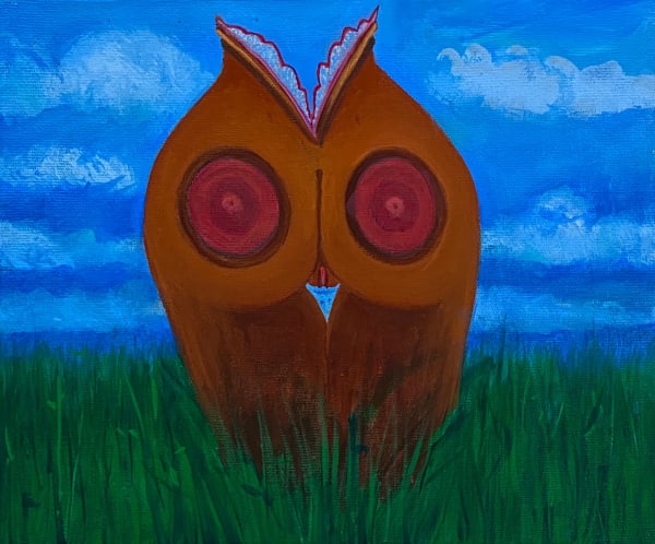 Field of Dreams, 2021 8 1/4 x 9 7/8 x 1 5/8 in 21 x 25 x 4 cm oil on canvas