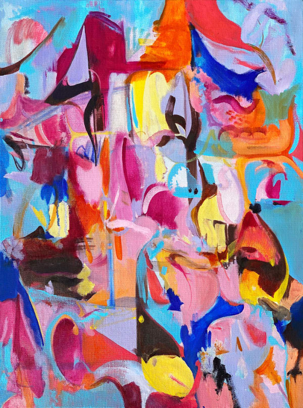 Dream A Little Dream, 2020 17 3/4 x 23 5/8 x 1 5/8 in 45 x 60 x 4 cm oil on canvas