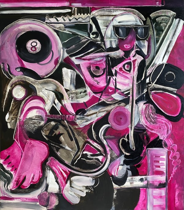 31 1/2 x 27 1/2 x 1 5/8 in 80 x 70 x 4 cm oil on canvas