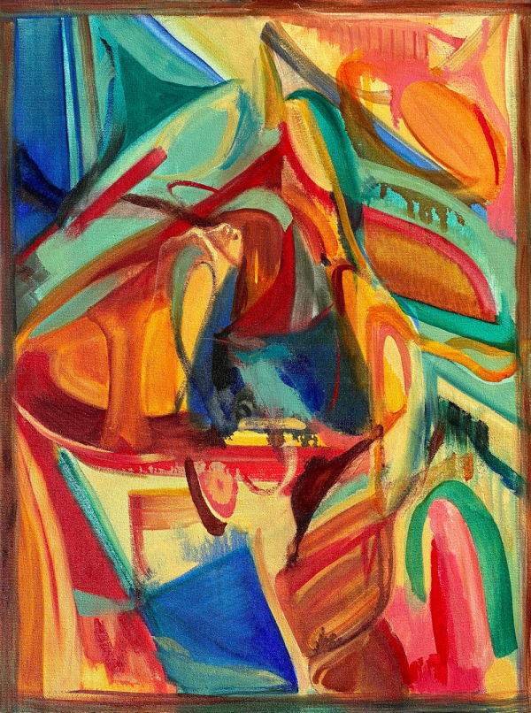 Home Again, 2020 17 3/4 x 23 5/8 x 1 5/8 in 45 x 60 x 4 cm oil on canvas