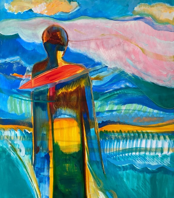 Ocean Soul, 2020 28 3/8 x 32 1/4 x 1 5/8 in 72 x 82 x 4 cm oil on canvas