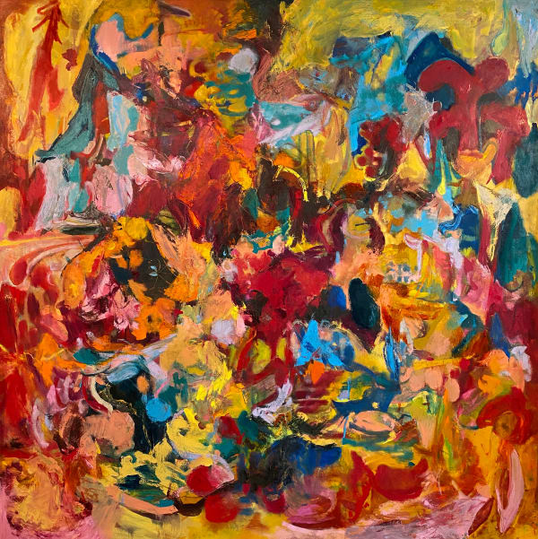 Sugar (Ancient Song), 2019 71 x 71 x 2 in 180.3 x 180.3 x 5.1 cm oil on canvas