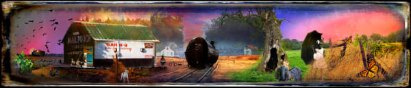 Najee Dorsey Pastures photomontage 12 x 60 inches