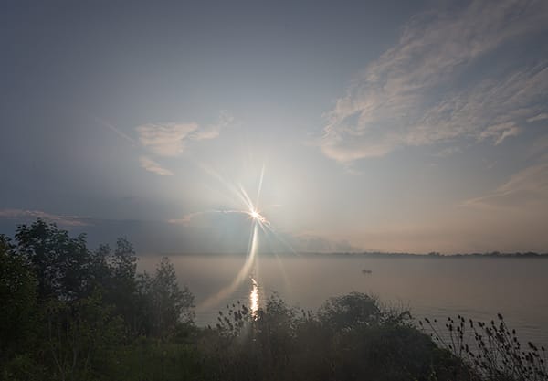 Jeanine Michna-Bales Within Reach, Crossing the St. Clair River to Canada just south of Port Huron, Michigan, 2014 Digital Chromogenic Print 25 x 36 inches Edition of 8 (Edition record)