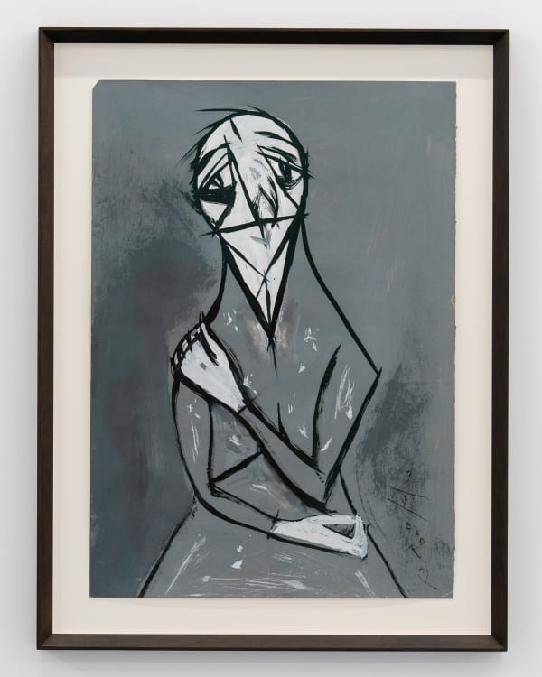 Florin Mitroi 3.VII.1992 , 1992 Tempera on paper 64 x 46 cm. 25 1/4 x 18 1/8 in. Signed and dated