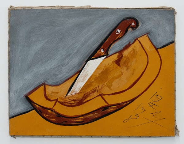 Florin Mitroi 19.I.1998, 1998 Tempera on canvas 50 x 65 cm. 19 3/4 x 25 5/8 in.