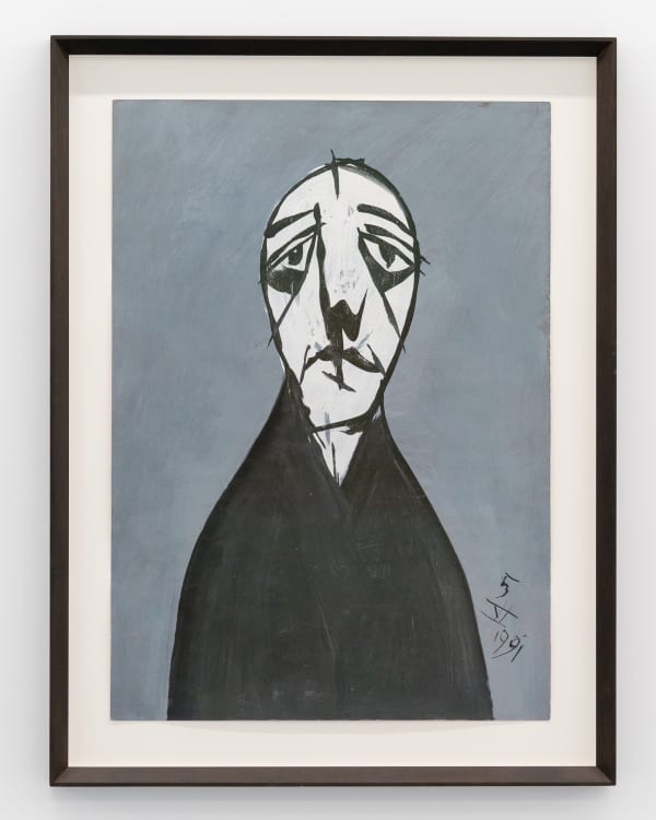 Florin Mitroi 5.VI.1991, 1991 Tempera on paper 64 x 46 cm. 25 1/4 x 18 1/8 in. Signed and dated