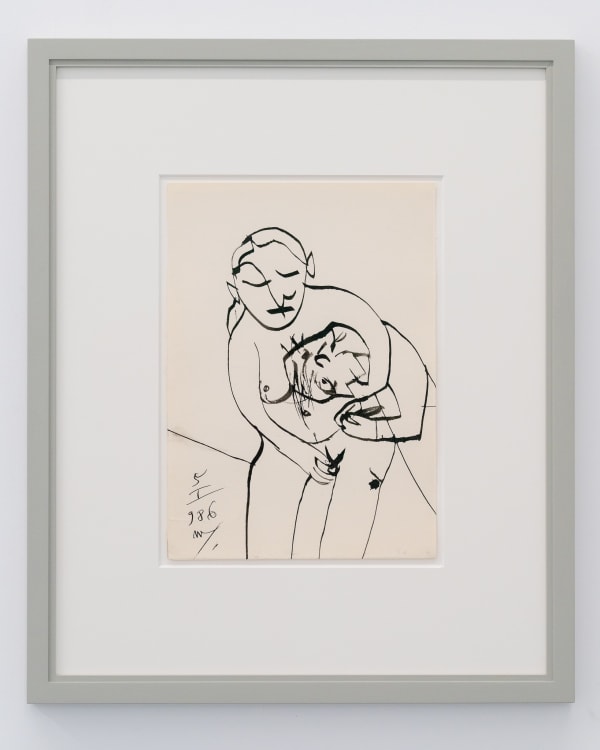 Florin Mitroi 5.I.1986, 1986 Ink on paper 33 x 23 cm. 13 x 9 in. Signed and dated