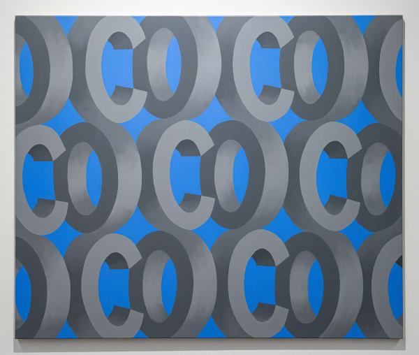 Gili Mocanu Consonant and Vowel, 2006 Acrylic on canvas 100 x 120 cm. 39 3/8 x 47 1/4 in.