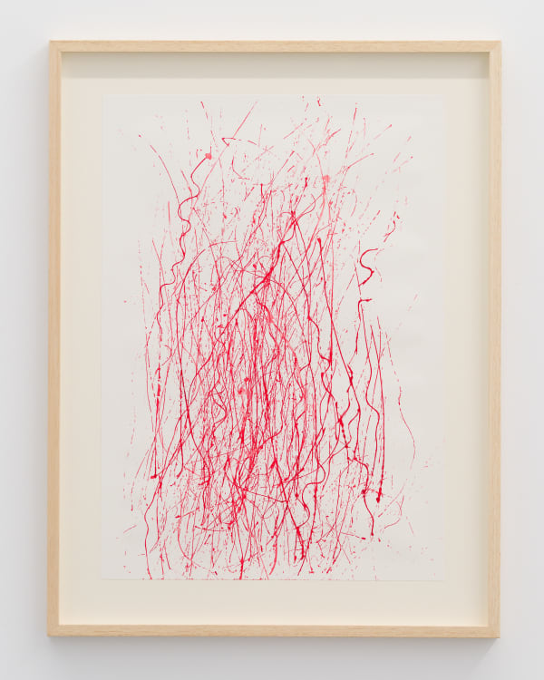 Magdalena Pelmuș Flow 8, 2023 Ink on paper 60 x 42 cm. 23 5/8 x 16 1/2 in.