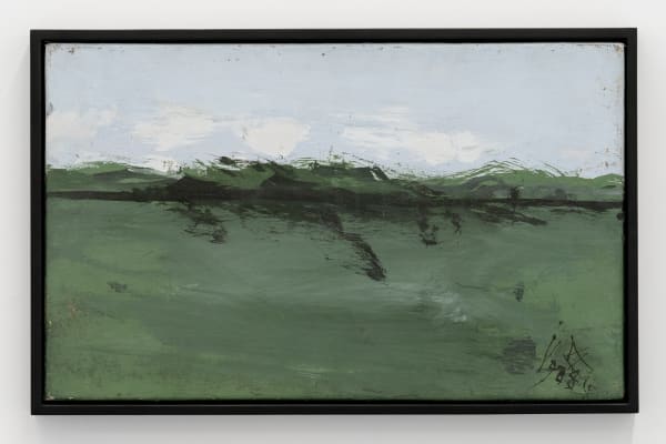 Florin Mitroi 11.VI.1988, 1988 Tempera on wood 33 x 53 cm. 13 x 20 7/8 in. Signed and dated