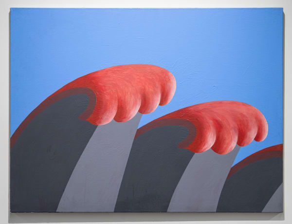 Gili Mocanu Waves, 2004 Acrylic on canvas 75 x 100 cm. 29 1/2 x 39 3/8 in.
