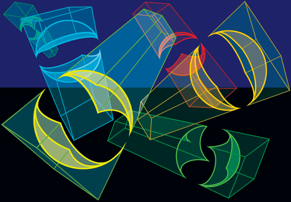 Mengyán András (1945), Interaction of Nothing-Something, 2024