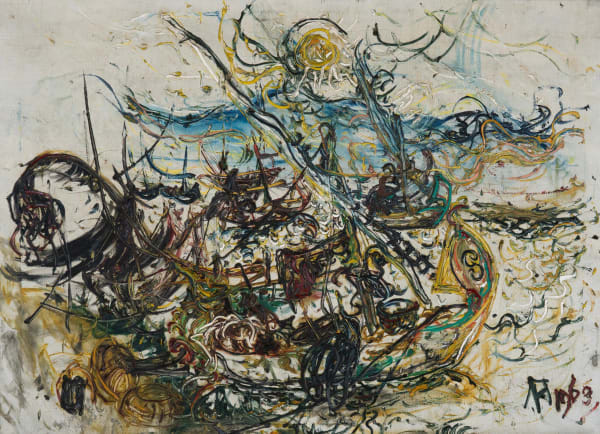 Kapal-Kapal di Pantai (Boats at the Beach)