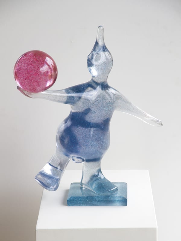 LE MAGHIEN, POLYESTER - Master of the world (glitter blauw en rood)