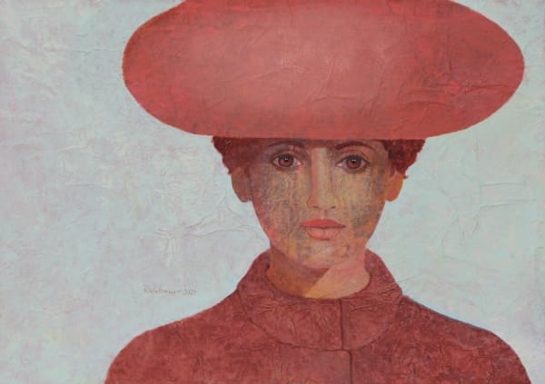 HEINZ RABBOW, WOMAN WITH ENGLISH RED CAP
