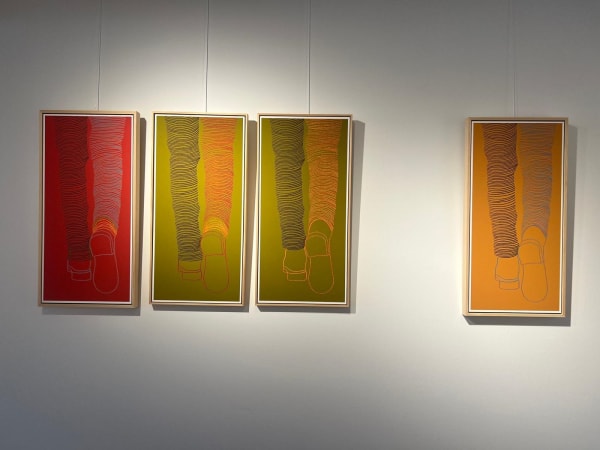 MARIANNE TURCK, THE COLOUR OF WALKING (rood)