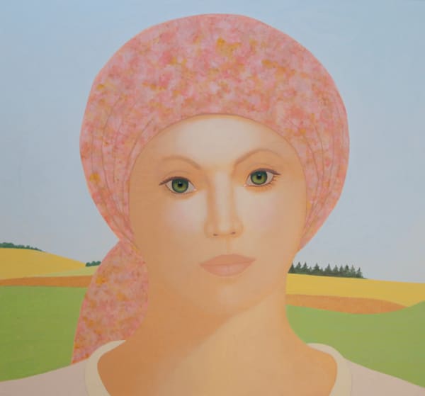 HEINZ RABBOW, LADY WITH RED SCARF