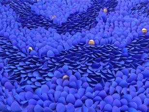 ANS PULLENS, WAVE INTENSE BLUE TOUCH OF GOLD (1025/076)