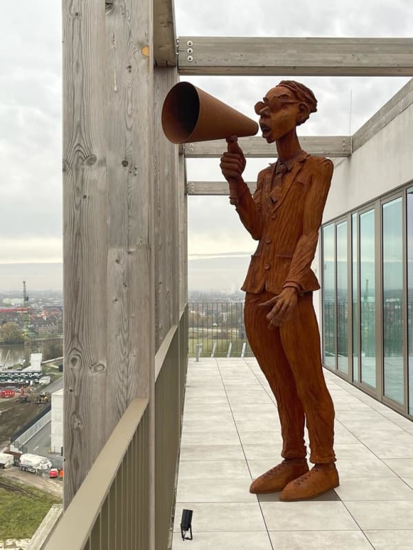 DIRK DE KEYZER, DE GROTE SPREKER met bronzen ladder