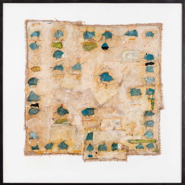 MICHEL FLAMME, A FLOCK OF BLUE BIRDS, 2024
