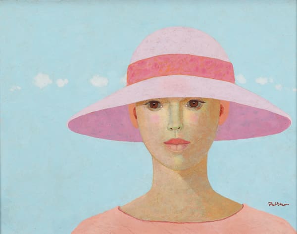 HEINZ RABBOW, WOMAN WITH SUMMER HAT