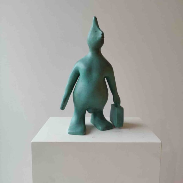 LE MAGHIEN, BRONS Maghiër met reistas (groen)