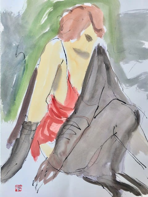 Freeman W. Butts, Untitled Studio Artwork by Freeman W. Butts (1928-1998)