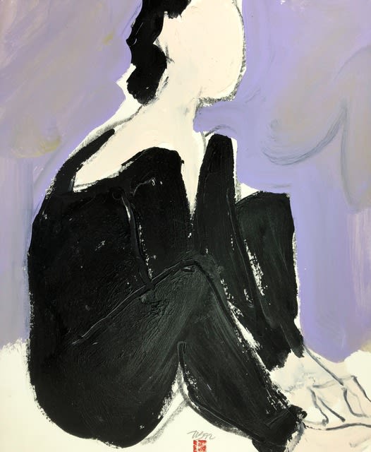 Freeman W. Butts, Seated in Black, 1992