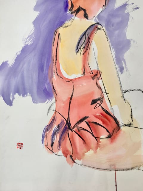 Freeman W. Butts, Seated woman, 1988