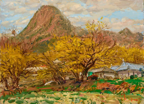 김호걸 KIM, Ho Geol, 산수유 마을 A Village with Cornus Trees, 2007