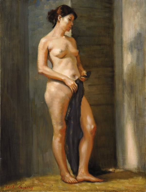 김소정 KIM, So Jeong, 검은천을 든 나부, 2017