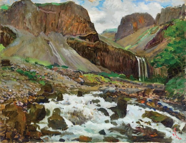 김호걸 KIM, Ho Geol, 백두산 장백폭포 Falls on Mt. Baekdu, 1990