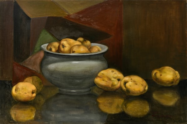 공영자 Kong, Young Ja, 도자기와 모과, 2022