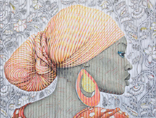Gary Stephens, Leticia, The Striped Scarf, 2020