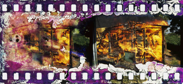 Gideon Mendel, SHACKS BURN..., 1985