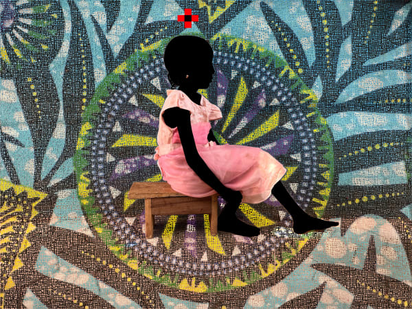 Saïdou Dicko, ROBE ROSE SUR TRONNE, 2023