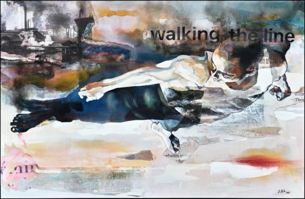 Bruce Clarke, Walking the line, 2020